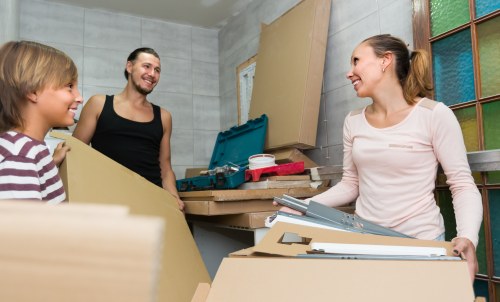 Man and van loading furniture in Enfield