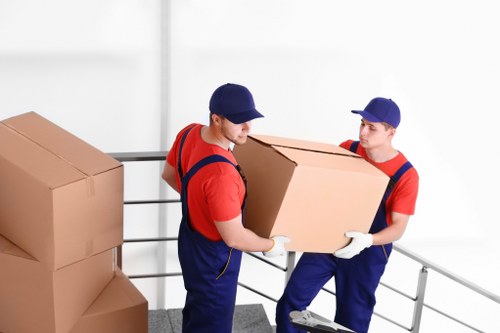 Local removals vehicle supporting a move in Enfield