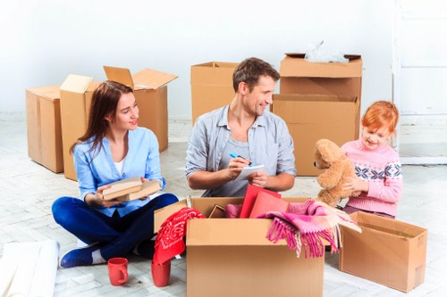 Packing and furniture handling for an Enfield house removal