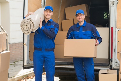 Local office relocation team working in Enfield