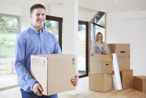 Moving van ready for a local house move in Enfield