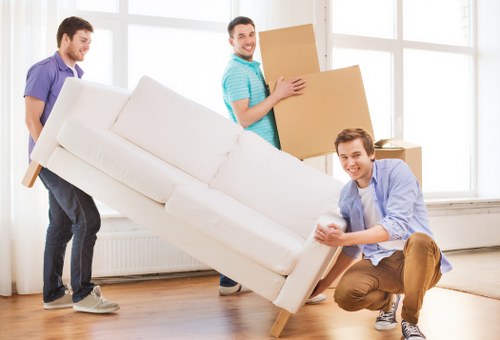 Professional packing and furniture handling during a move in Enfield