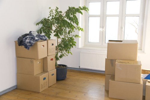 Local removals service handling access and parking on an Enfield street