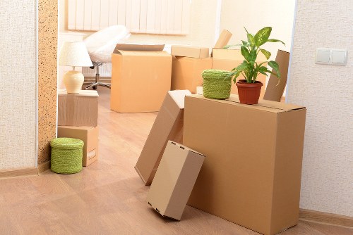 Local packing team helping with fragile belongings in Enfield