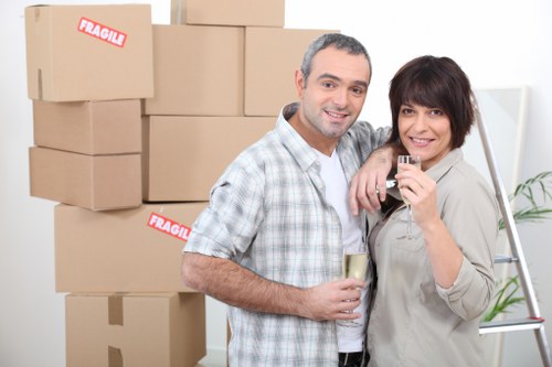 Moving team planning a home relocation in Enfield